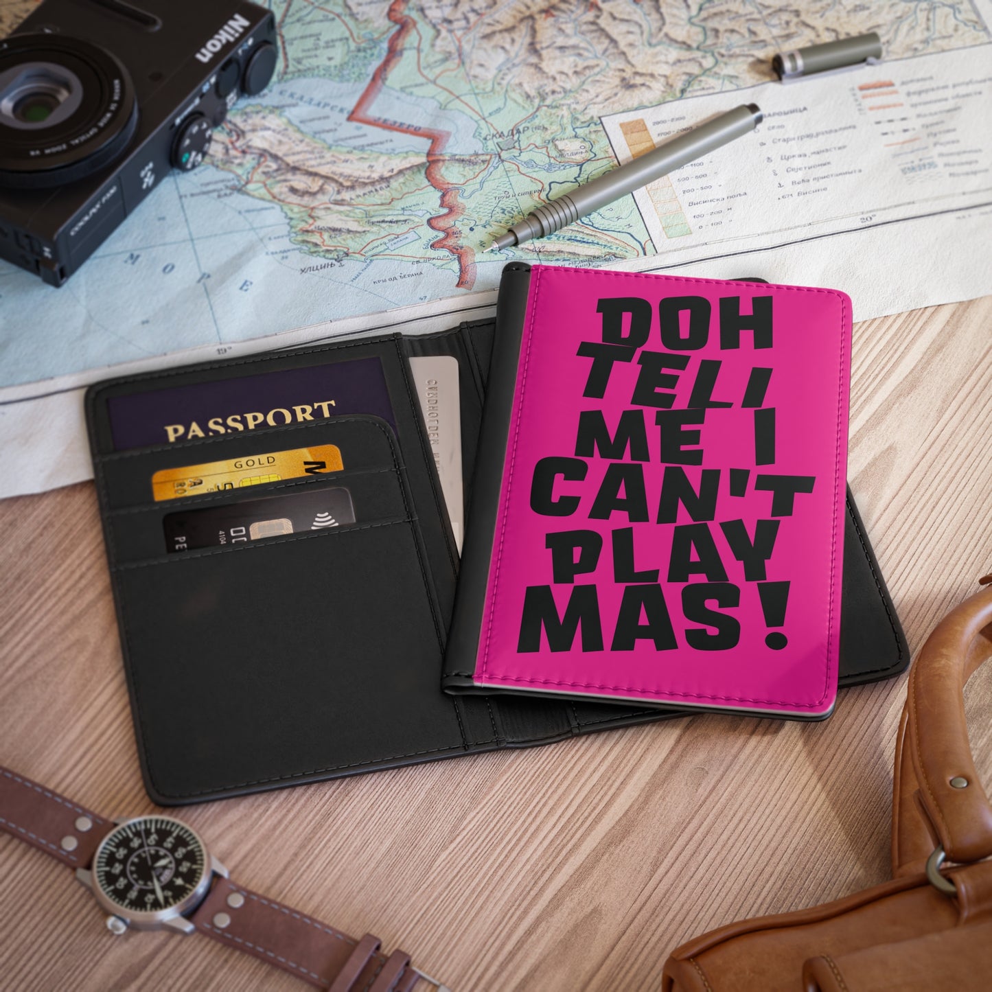 Passport Cover 'Doh tell me I can't play mas' CB1