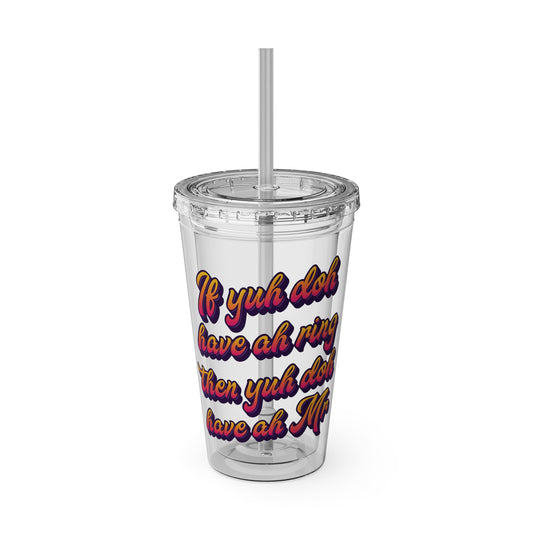 Vibrant Hydration: Carnival-Inspired Sunsplash Tumblers - 🎶 Lady Lava - Ring Finger 🎶