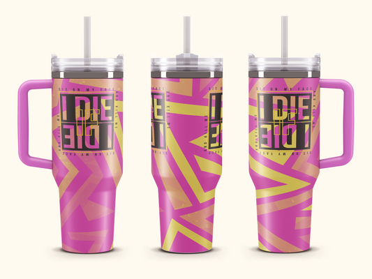 Fete Fuel Vacuum Tumbler โ 40oz of Vibes - ๐ถ Zido - Sit On My Face ๐ถ
