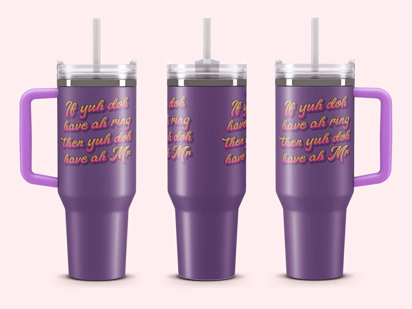 Fete Fuel Vacuum Tumbler – 40oz of Vibes - 🎶 Lady Lava - Ring Finger 🎶