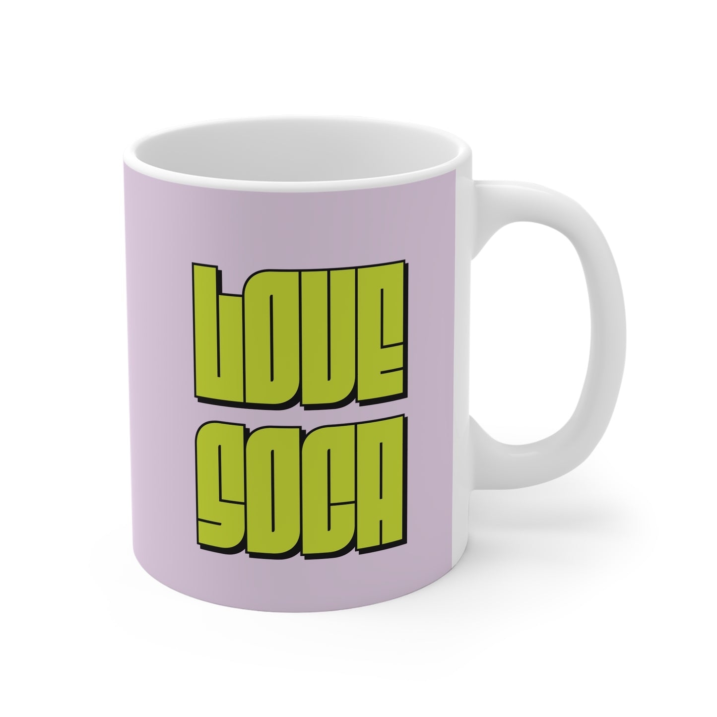 Mornings Made Bright: Vibrant 11oz Mug - 🩷 Love Soca 🩷