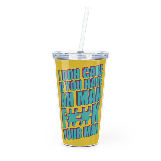 Fete-Ready Sippin’: 20oz Carnival Tumbler with Straw - 🎶 Mr Ridge & Problem Child - FYM 🎶