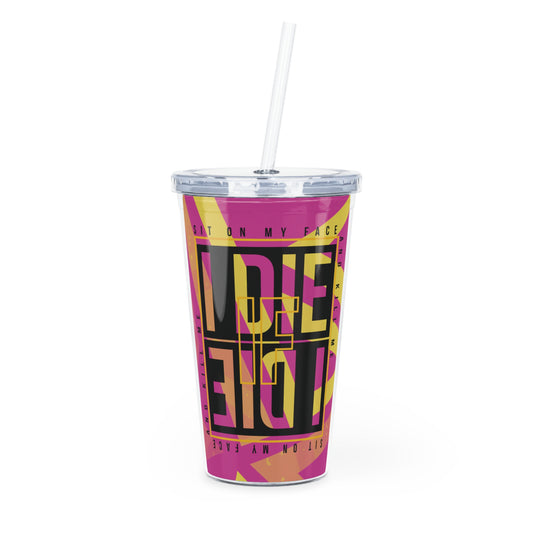 Fete-Ready Sippin’: 20oz Carnival Tumbler with Straw - 🎶 Zido - Sit On My Face 🎶