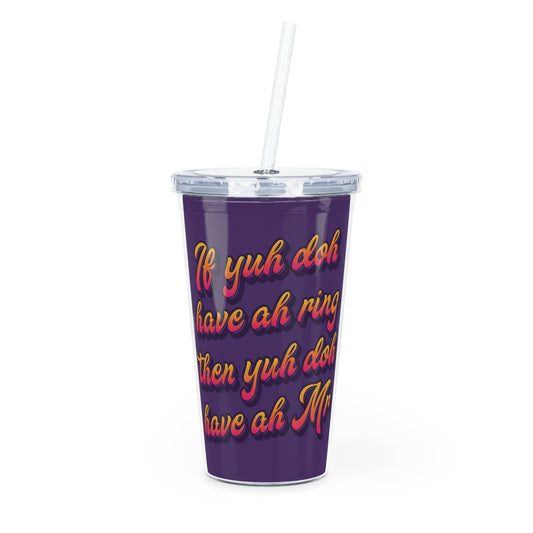 Fete-Ready Sippin’: 20oz Carnival Tumbler with Straw - 🎶 Lady Lava - Ring Finger 🎶