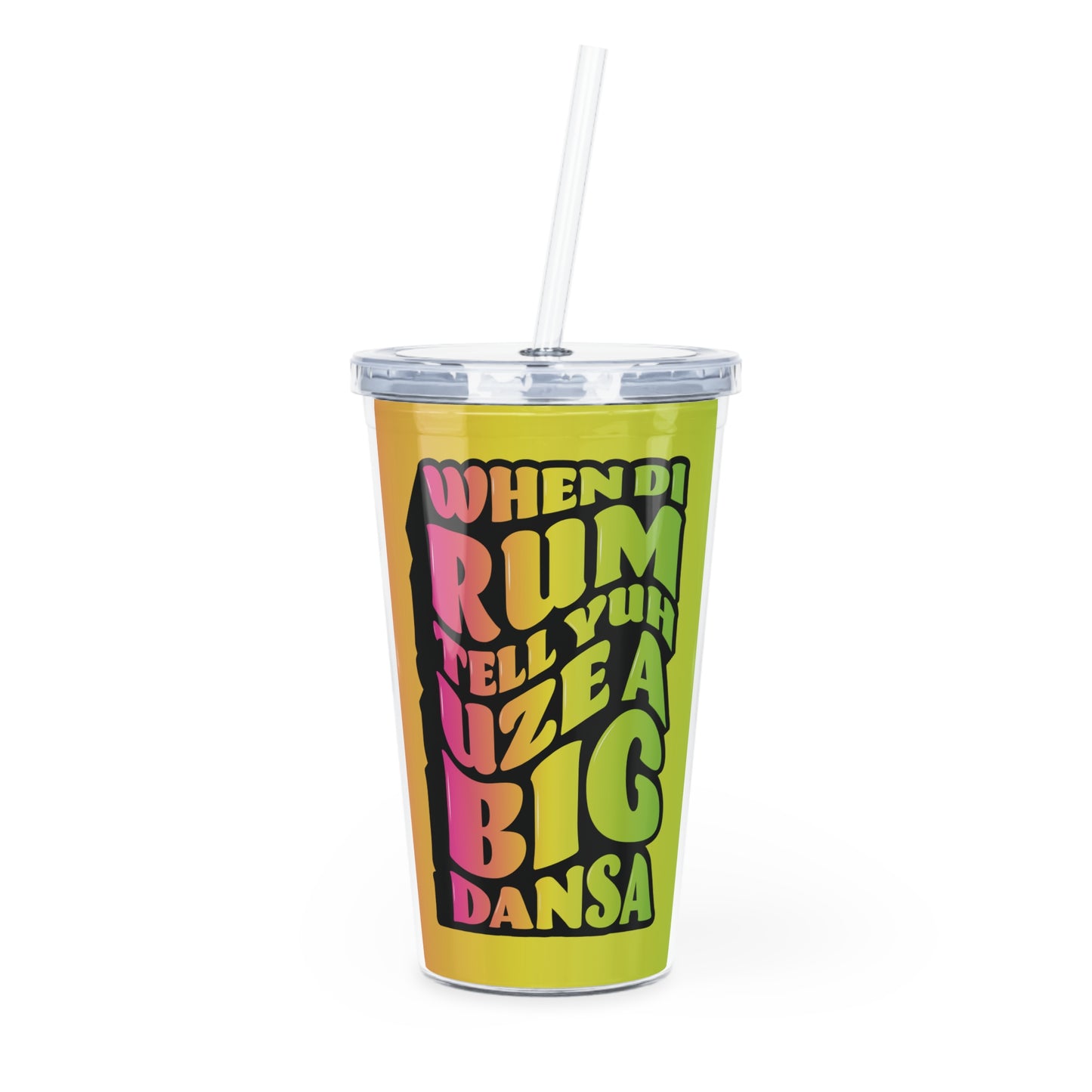 Fete-Ready Sippin’: 20oz Carnival Tumbler with Straw - 🎶 Klassik Frescobar - Dansa 🎶