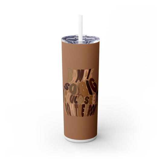 On-the-Go Vibes: 20oz Skinny Tumbler with Straw - 🎶 Yung Bredda & Added Rankin - Bamcie 🎶