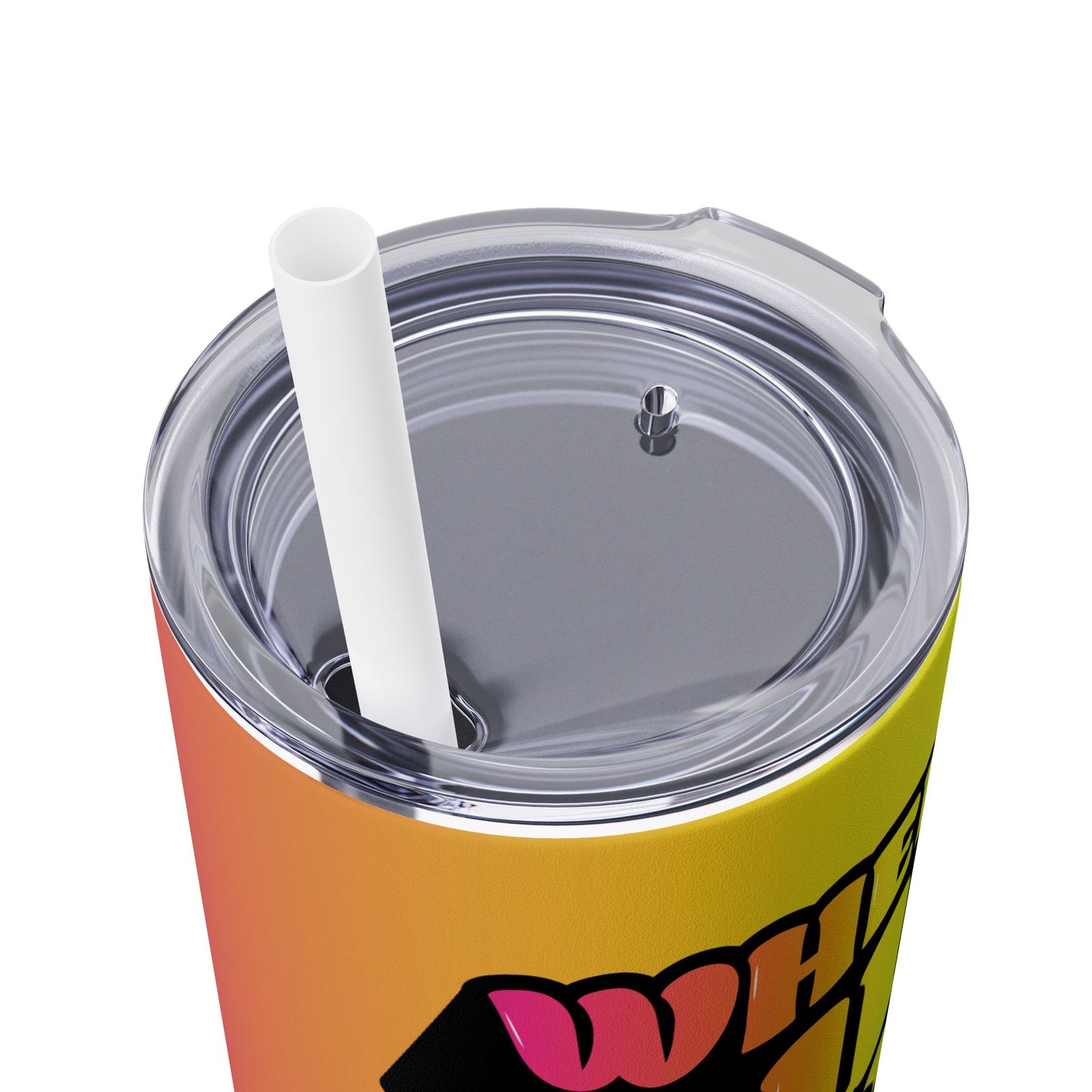 On-the-Go Vibes: 20oz Skinny Tumbler with Straw - 🎶 Klassik Frescobar - Dansa 🎶