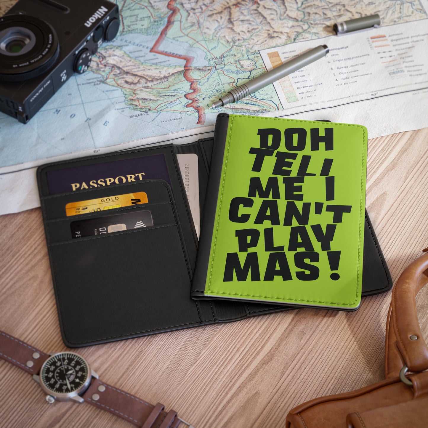 Passport Cover 'Doh tell me I can't play mas'  CB1