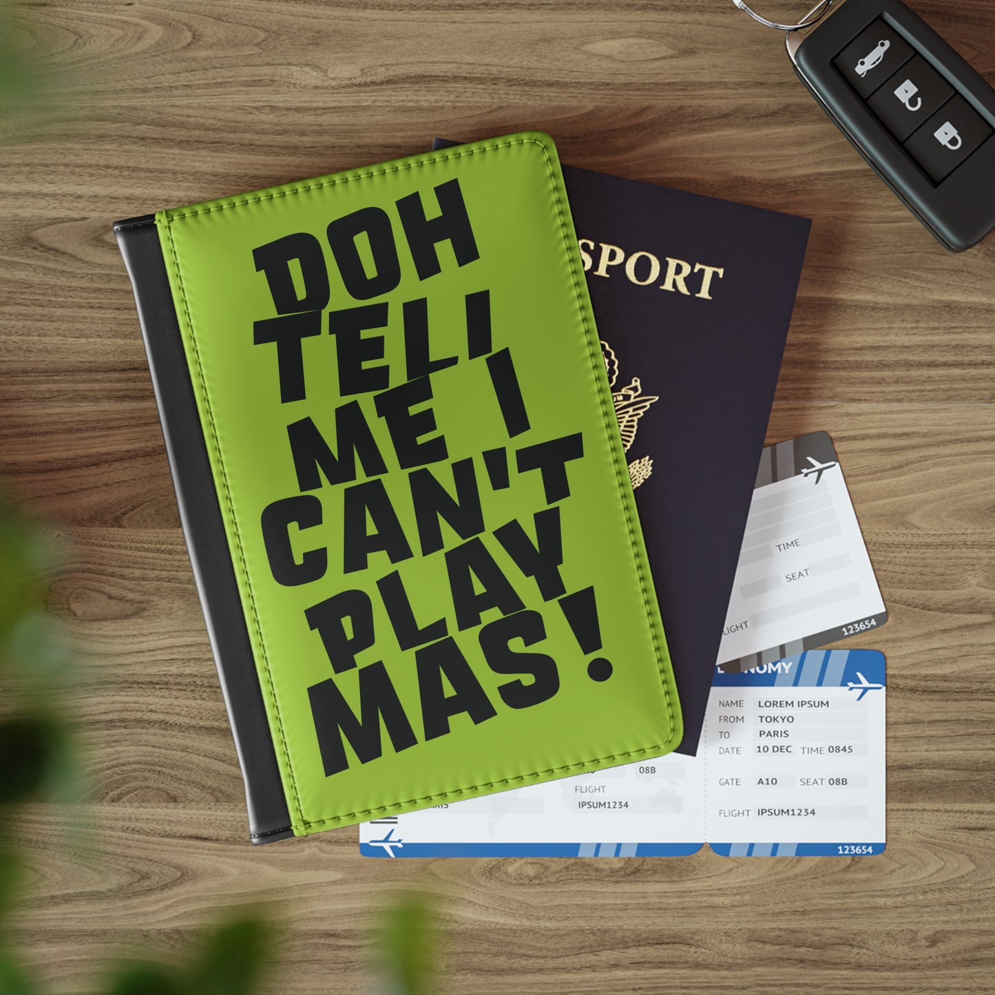 Passport Cover 'Doh tell me I can't play mas'  CB1