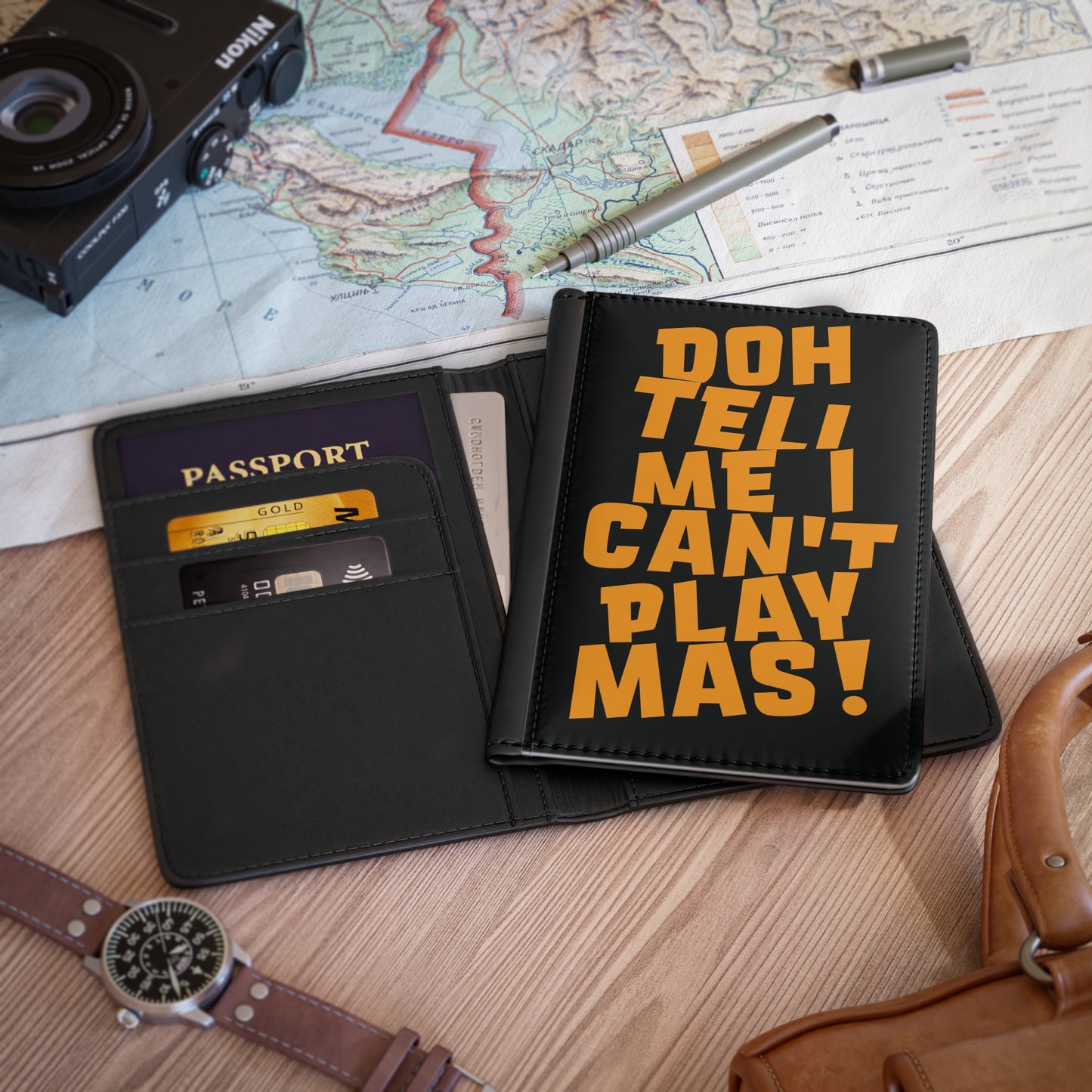 Passport Cover 'Doh tell me I can't play mas' BB1