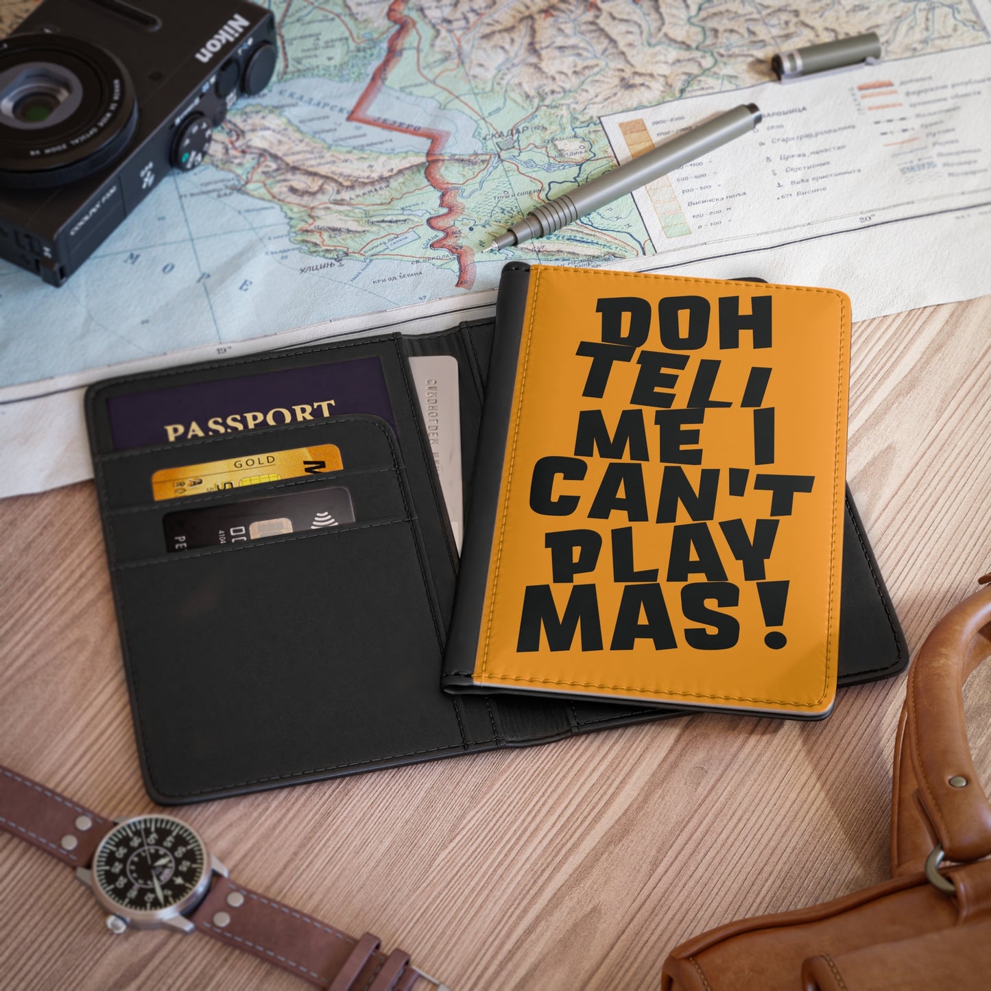 Passport Cover 'Doh tell me I can't play mas'  CB1