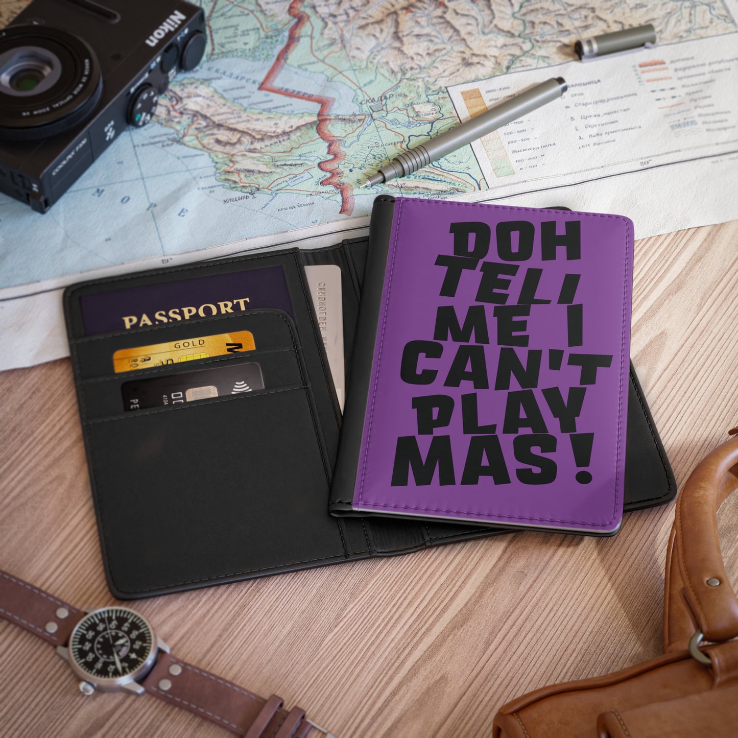Passport Cover 'Doh tell me I can't play mas'  CB1