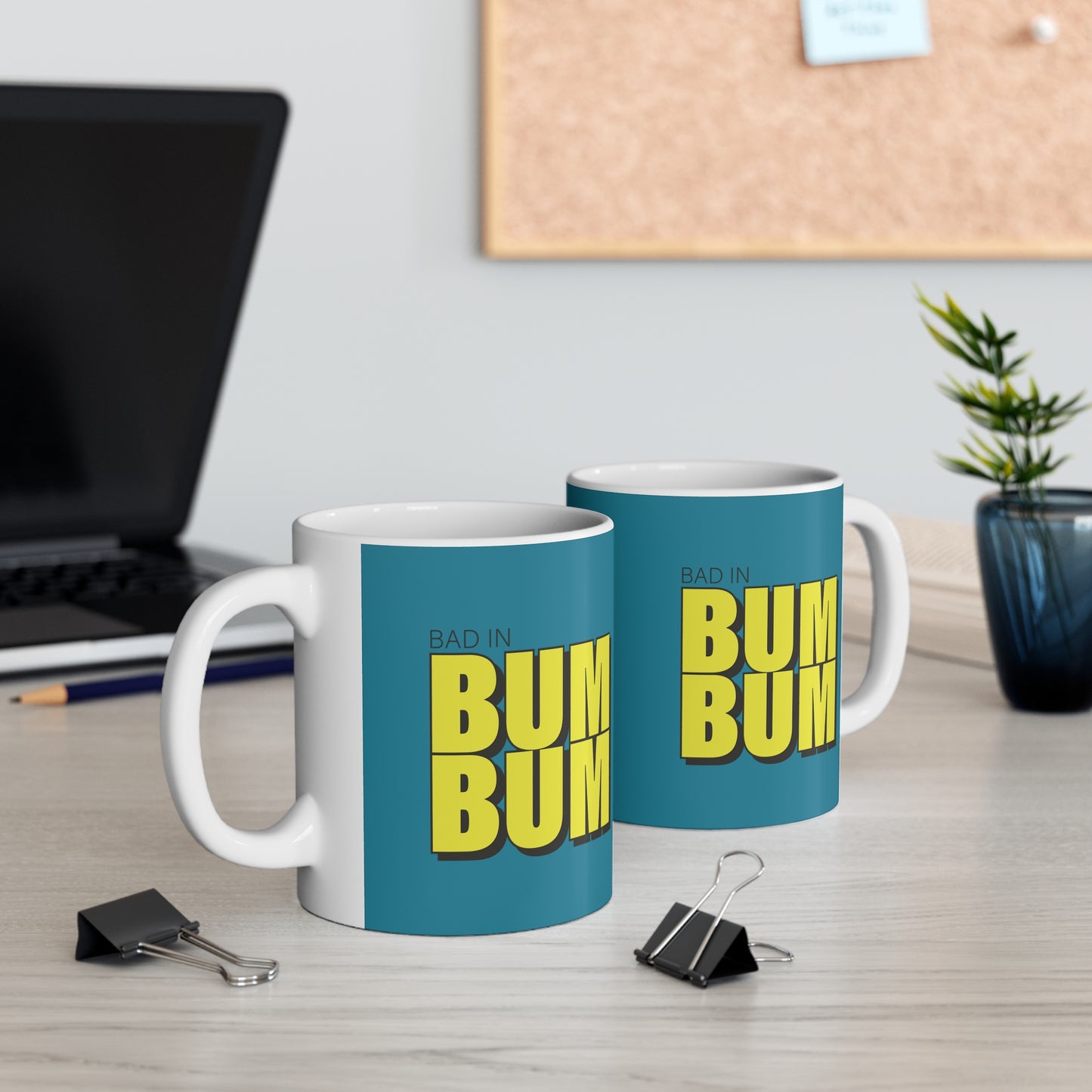 Mornings Made Bright: Vibrant 11oz Mug - 🎶 Mighty ft Subance - Bad in BumBum 🎶