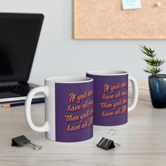 Mornings Made Bright: Vibrant 11oz Mug - 🎶 Lady Lava - Ring Finger 🎶