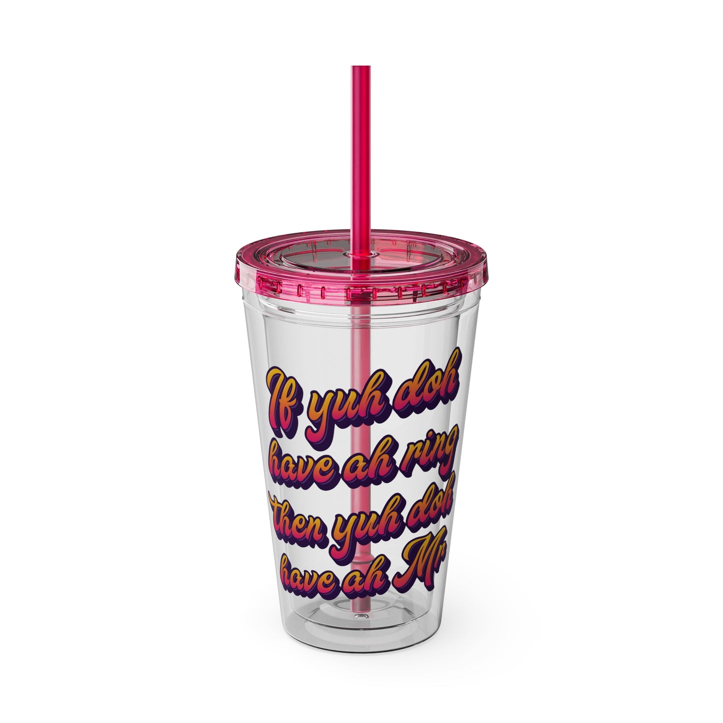 Vibrant Hydration: Carnival-Inspired Sunsplash Tumblers - 🎶 Lady Lava - Ring Finger 🎶