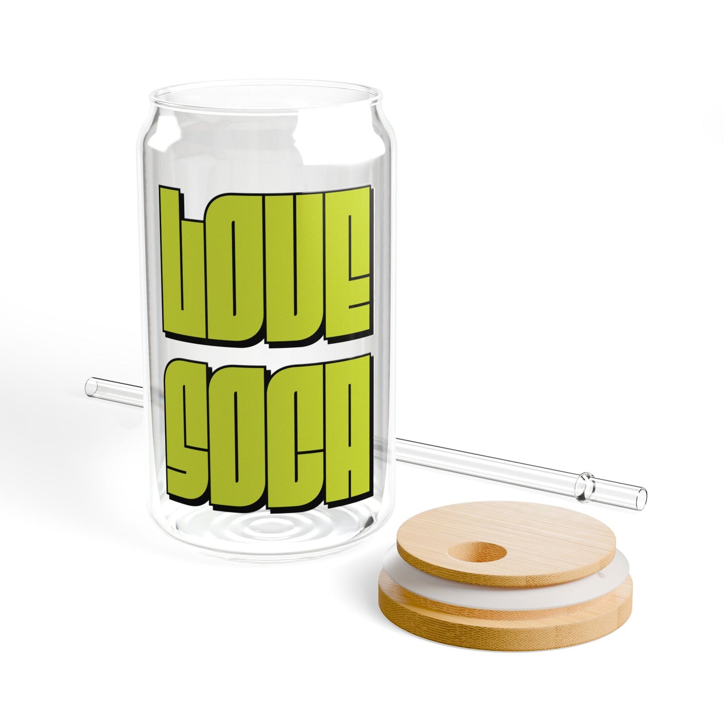 Chill & Sip: 16oz Carnival Glass - 🩷 Love Soca 🩷