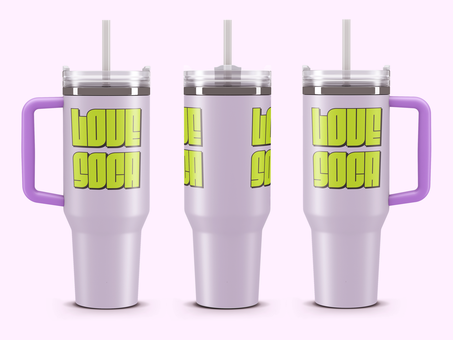 Fete Fuel Vacuum Tumbler – 40oz of Vibes - 🩷 Love Soca 🩷