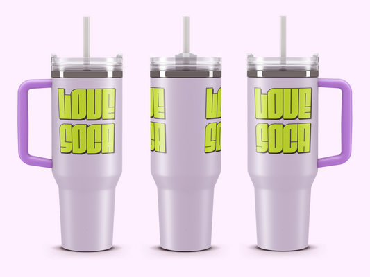 Fete Fuel Vacuum Tumbler – 40oz of Vibes - 🩷 Love Soca 🩷