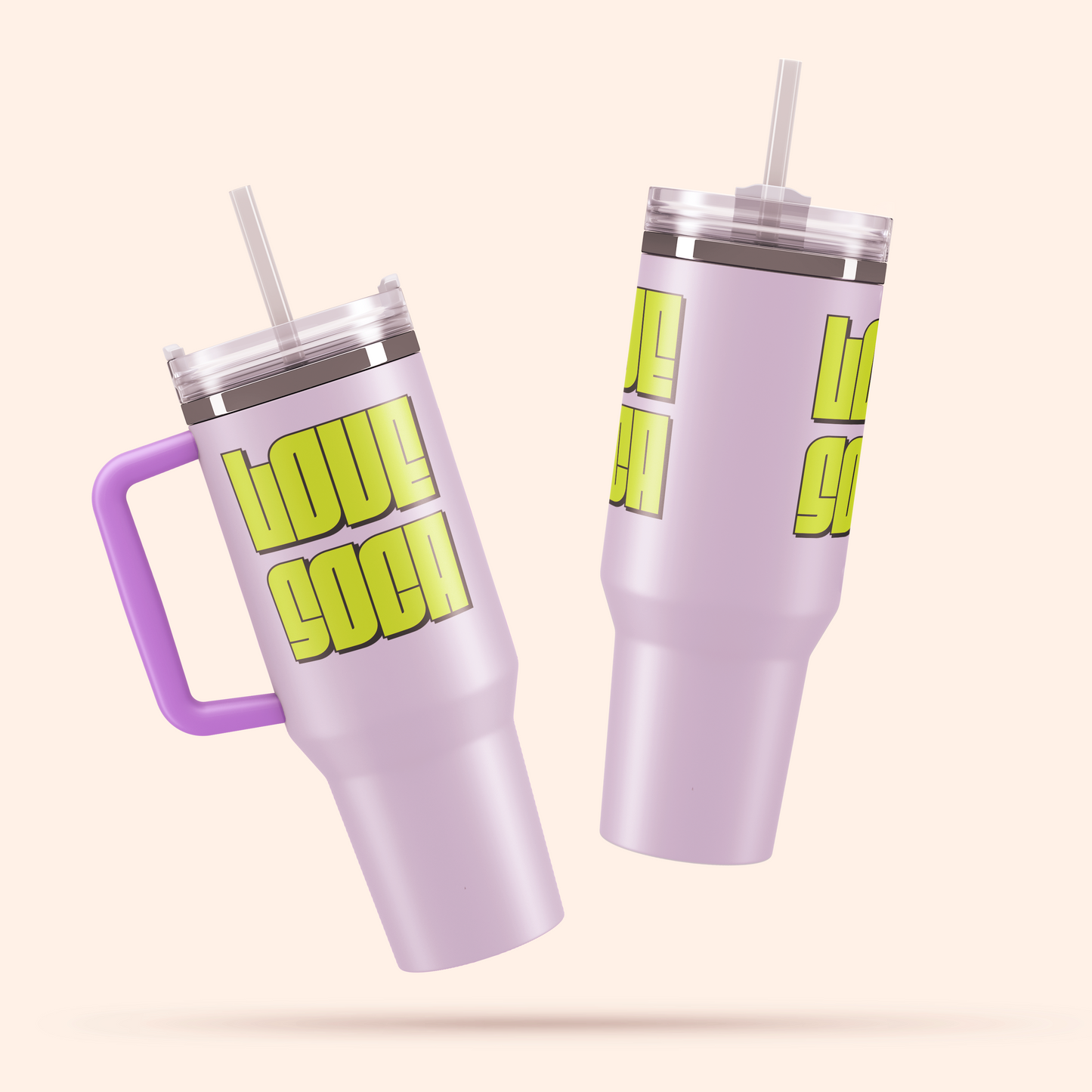 Fete Fuel Vacuum Tumbler – 40oz of Vibes - 🩷 Love Soca 🩷