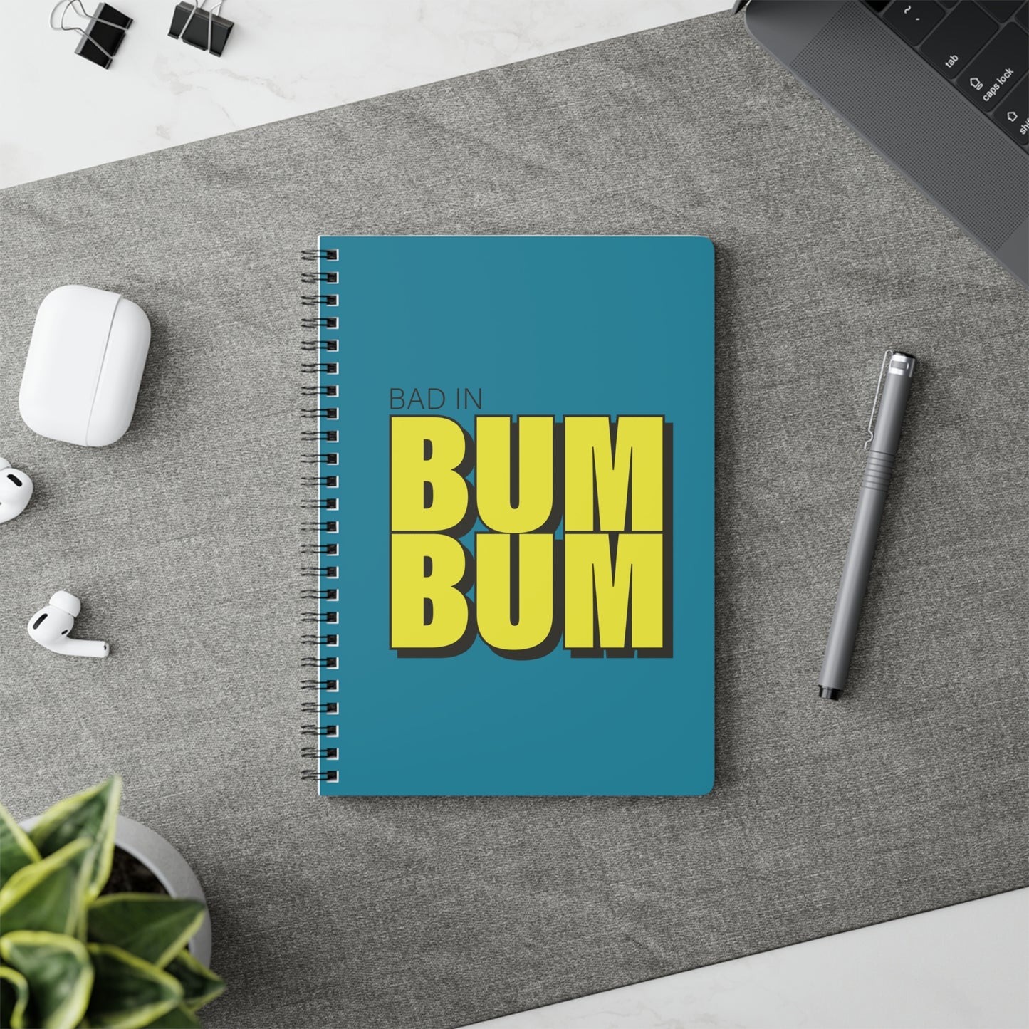 Plan de Fete: Spiral Notebook - 🎶 Mighty ft Subance - Bad in BumBum 🎶