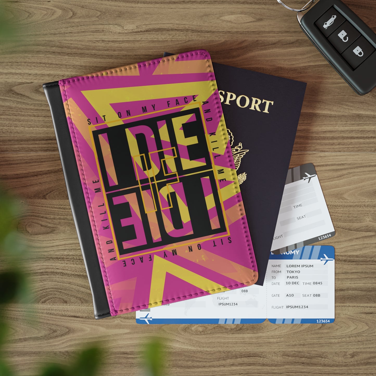 Feathers, Fetes & Flights Passport Cover - 🎶 Zido - Sit On My Face 🎶