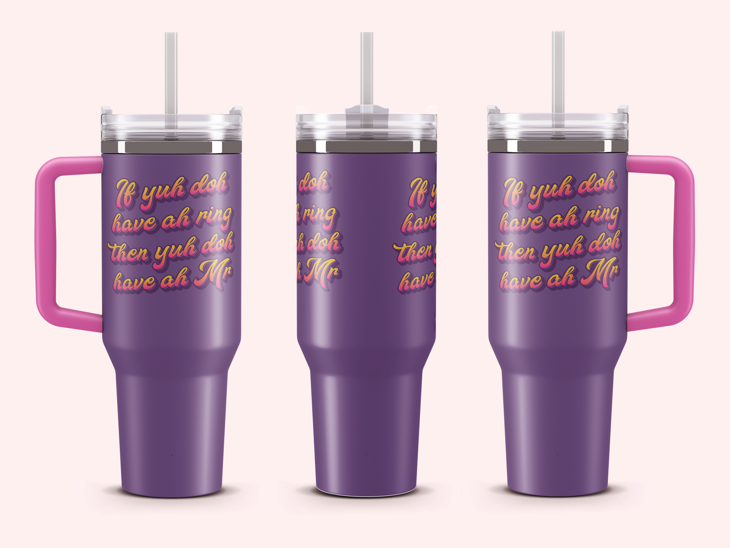 Fete Fuel Vacuum Tumbler – 40oz of Vibes - 🎶 Lady Lava - Ring Finger 🎶