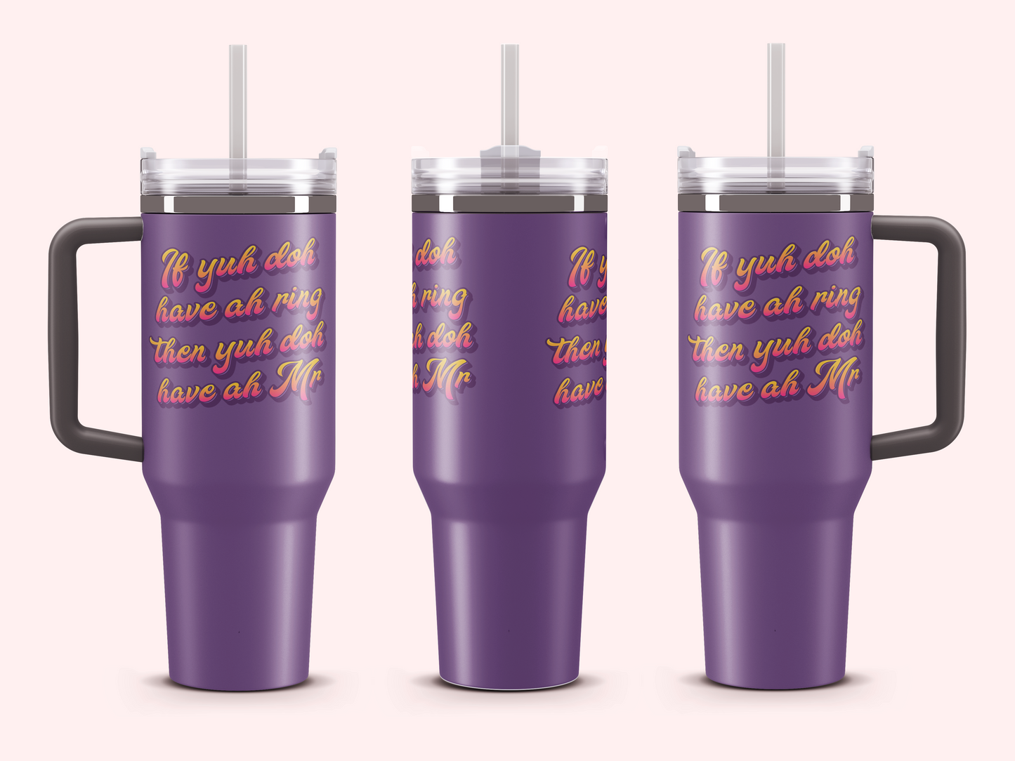 Fete Fuel Vacuum Tumbler – 40oz of Vibes - 🎶 Lady Lava - Ring Finger 🎶