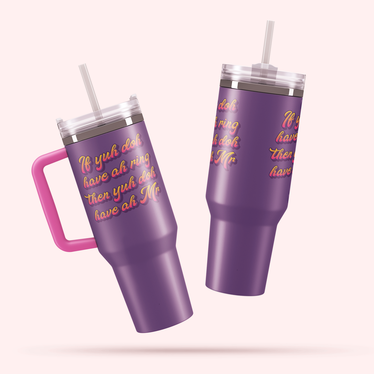 Fete Fuel Vacuum Tumbler – 40oz of Vibes - 🎶 Lady Lava - Ring Finger 🎶