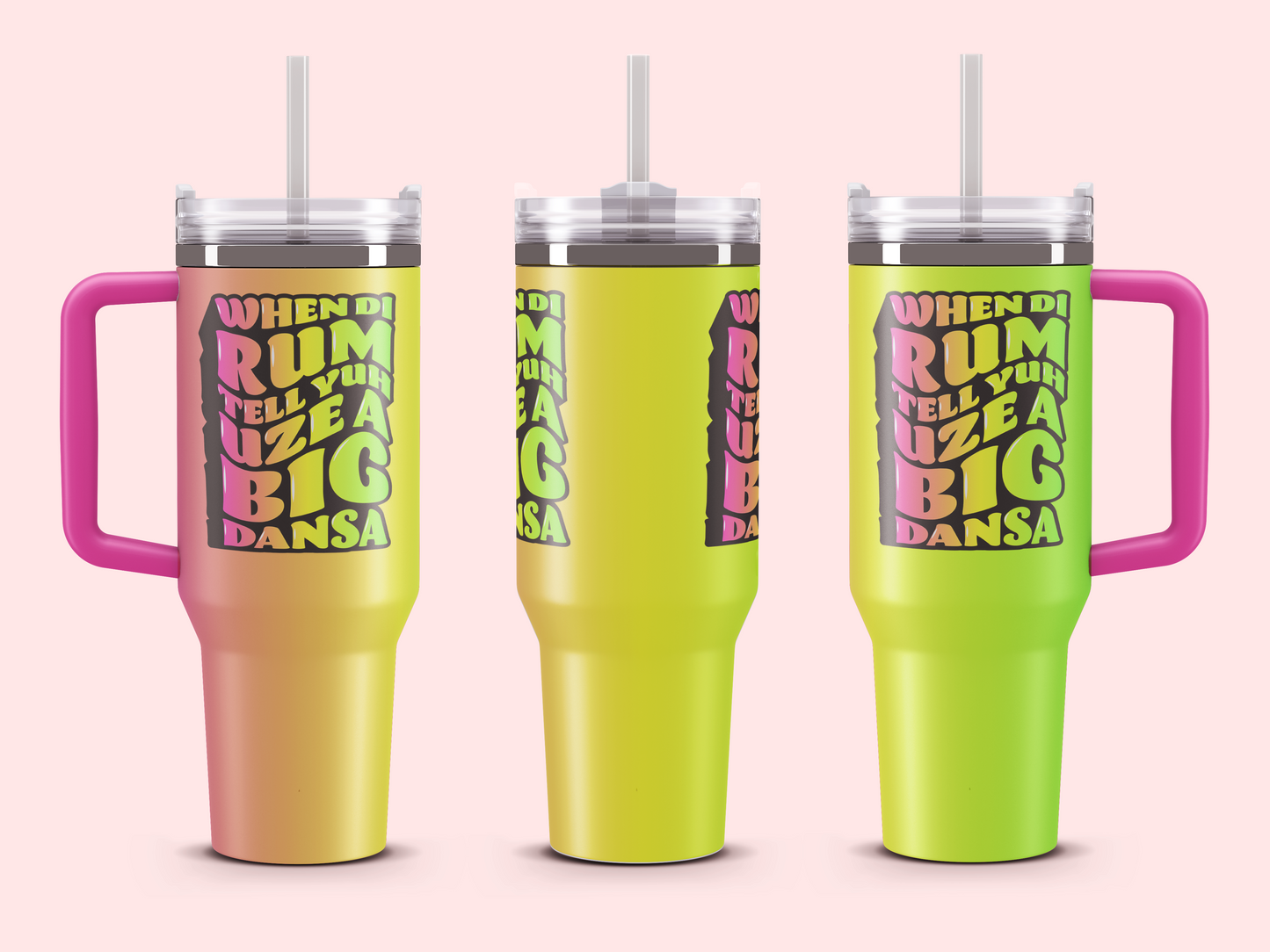 Fete Fuel Vacuum Tumbler – 40oz of Vibes - 🎶 Klassik Frescobar - Dansa 🎶