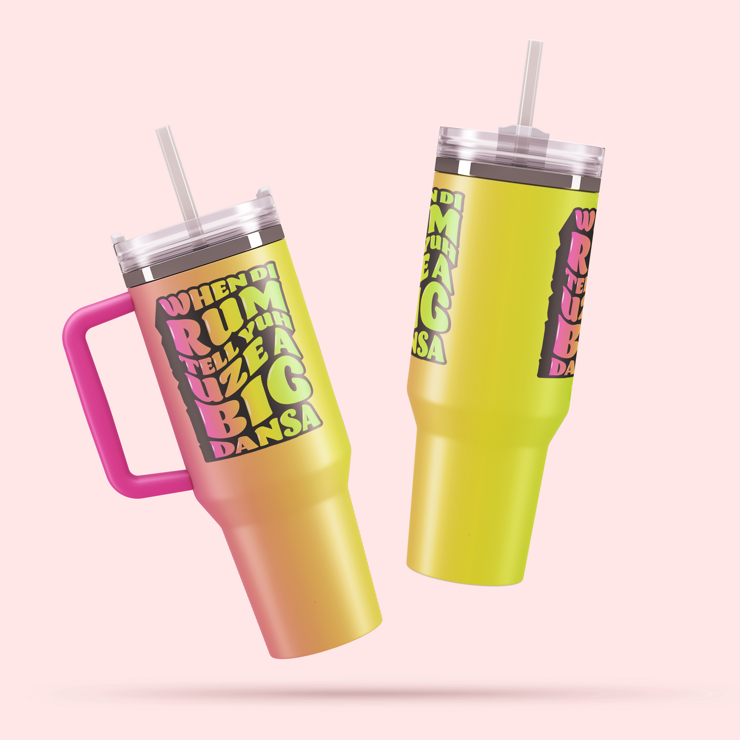 Fete Fuel Vacuum Tumbler – 40oz of Vibes - 🎶 Klassik Frescobar - Dansa 🎶