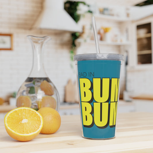 Fete-Ready Sippin’: 20oz Carnival Tumbler with Straw - 🎶 Mighty ft Subance - Bad in BumBum 🎶