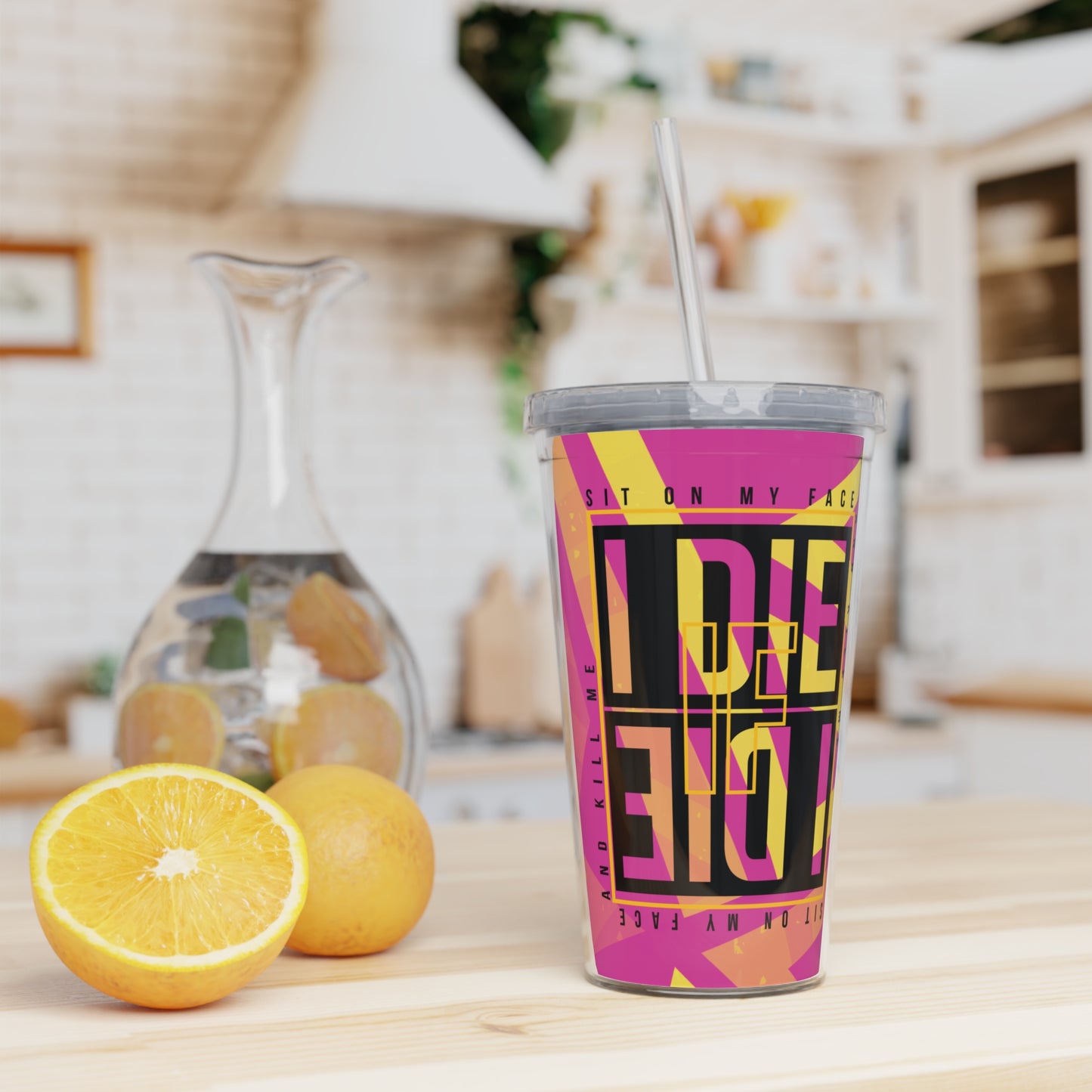 Fete-Ready Sippin’: 20oz Carnival Tumbler with Straw - 🎶 Zido - Sit On My Face 🎶