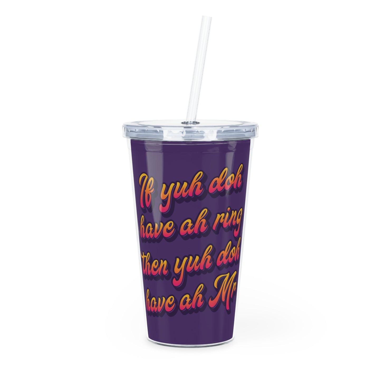 Fete-Ready Sippin’: 20oz Carnival Tumbler with Straw - 🎶 Lady Lava - Ring Finger 🎶