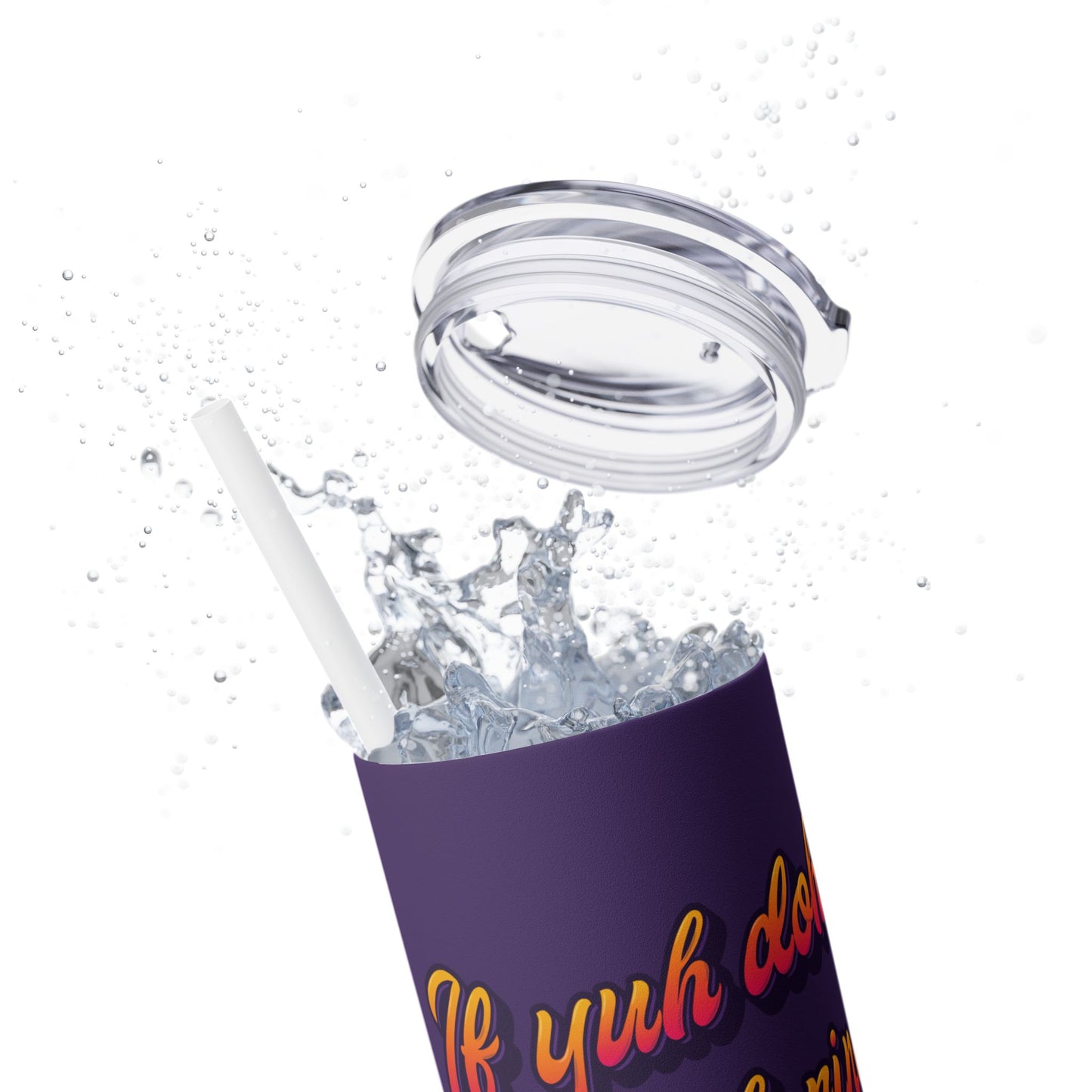 On-the-Go Vibes: 20oz Skinny Tumbler with Straw - 🎶 Lady Lava - Ring Finger 🎶